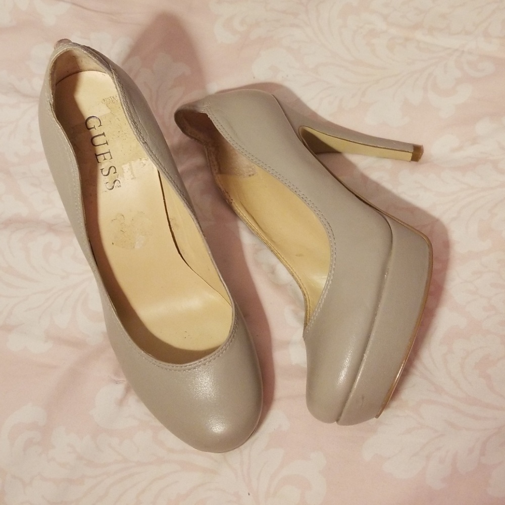 Gray guess heels